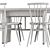 Ercolani Pennon Table & Chair Set 3D model small image 6