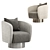 Stylish Club Her Armchair: Chic Comfort 3D model small image 3