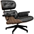 Modern Eames Lounge Chair & Ottoman 3D model small image 2