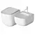 Ceramica Cielo ERA Wall-Hung Toilet&Bidet 3D model small image 7