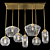 Elegant Glass Chandelier - 7 Lights 3D model small image 1