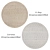 Versatile Circular Rug Set with Various Textures 3D model small image 3