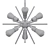 Louella 6: Elegant Sputnik Chandelier 3D model small image 2