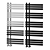 Arezzo Chrome Designer Heated Towel Rail 3D model small image 1