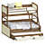 DreamLand Kids Bed 3D model small image 5