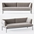Yale Upholstered Sofa: Lightweight Comfort 3D model small image 1