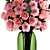 Elegant Spring Rose Bouquet 3D model small image 2