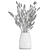 Elegant White Reed Bouquet 3D model small image 5