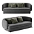 Saint-Germain Sofa 3D model small image 1