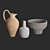 Artisan Terracotta Vases - Anthropologie 3D model small image 3