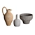 Artisan Terracotta Vases - Anthropologie 3D model small image 6