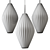 Modern Bailey Pendant Lamp 3D model small image 2