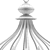 Elegant Sabina 3-Light Pendant 3D model small image 4