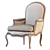 Vintage French Style Armchair L.XV Berger 3D model small image 5