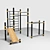 Versatile Gym Workout Zone 3D model small image 3