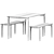 Sleek Steel Garden Set by Muuto 3D model small image 4