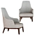 Elegant Jane Lounge Armchair 3D model small image 3