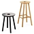 Modern Isku Vilja Stools 3D model small image 3