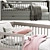 Vivien Grey Children's Bed Set 3D model small image 2