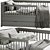 Vivien Grey Children's Bed Set 3D model small image 3