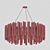 Glamorous Waterfall Chandelier 3D model small image 3