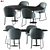 Modern Dining Table Chair Set 3D model small image 1