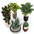 Sleek Longhi Godwin Plant Pot 3D model small image 2