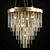 Modern Brass Ring Pendant Lamp 3D model small image 1