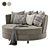 Delta III Circle Sofa Swivel: Colorful and Versatile 3D model small image 1