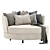 Delta III Circle Sofa Swivel: Colorful and Versatile 3D model small image 3