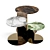 Elegant Granger Coffee Tables Set 3D model small image 1