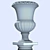 Elegant Marble Vase Stand 3D model small image 2