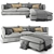 Elegant Blanche PARMA Sofa 3D model small image 1