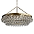 Calypso Round Chandelier: Elegant Lighting Solution 3D model small image 1