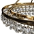 Calypso Round Chandelier: Elegant Lighting Solution 3D model small image 2