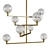 Elegant Gambit Chandelier 3D model small image 1