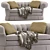 Elegant Victorian Loveseat 3D model small image 1