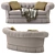 Elegant Victorian Loveseat 3D model small image 3