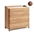 La Redoute Junius Oak/Walnut Chest 3D model small image 1