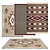 Versatile Set of 6 Rugs 3D model small image 1