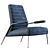 Modern Slip Chair: Customize Color, TurboSmooth, 780x860xh930mm 3D model small image 4