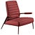 Modern Slip Chair: Customize Color, TurboSmooth, 780x860xh930mm 3D model small image 6