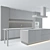 Modern Kitchen Set with Accessories 3D model small image 5