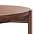 Elegant Walnut Coffee Table 3D model small image 2