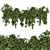 Rustic Hanging Planters - Set 241 3D model small image 1