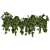 Rustic Hanging Planters - Set 241 3D model small image 4
