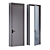 Title: Dual Tone Grey Door with Brass Trim - 800x2500mm 3D model small image 4