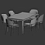 Elegant Dining Set for Any Space 3D model small image 2