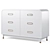 Kids Arlo White & Gold Dresser: Elegant Storage Solution 3D model small image 1