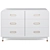 Kids Arlo White & Gold Dresser: Elegant Storage Solution 3D model small image 2